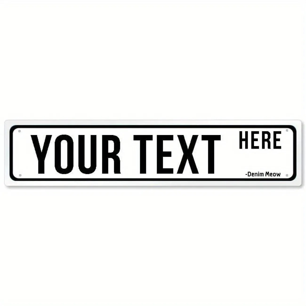 Customizable Rustic Metal Sign - Outdoor Furniture Metal recension och pris