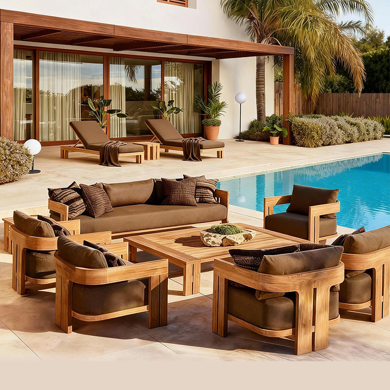Outdoor Teak Sofa Set 2026 | P - Outdoor Furniture Metal Chairs recension och pris