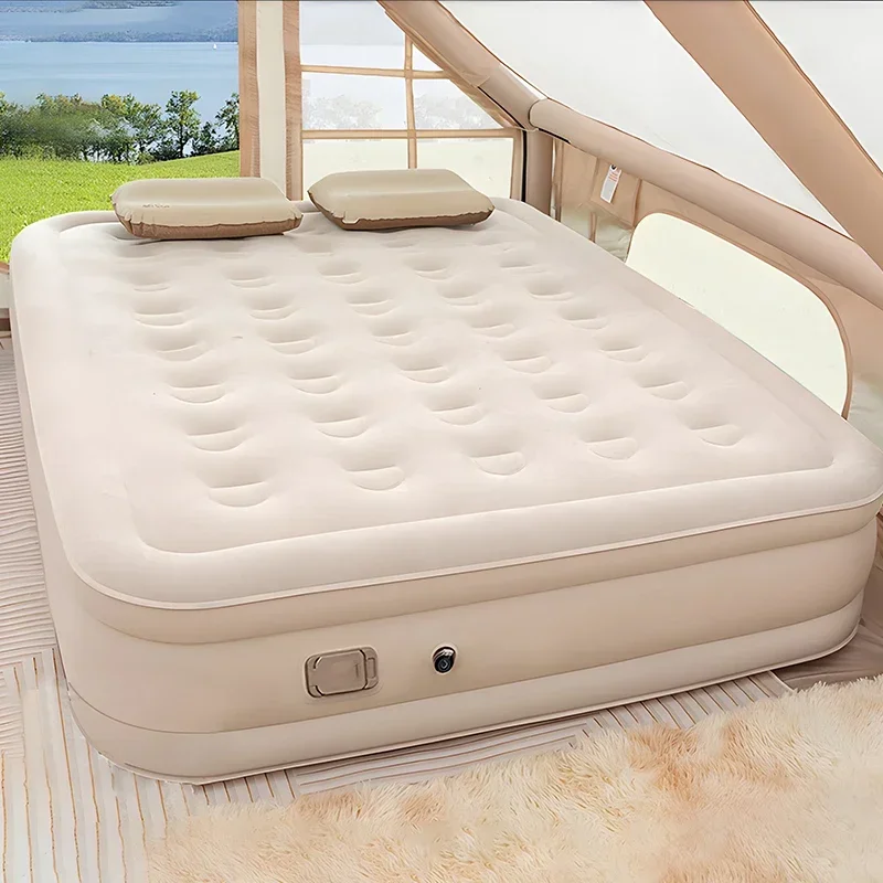 Queen Air Mattress with Built  - Outdoor Furniture Luxury recension och pris