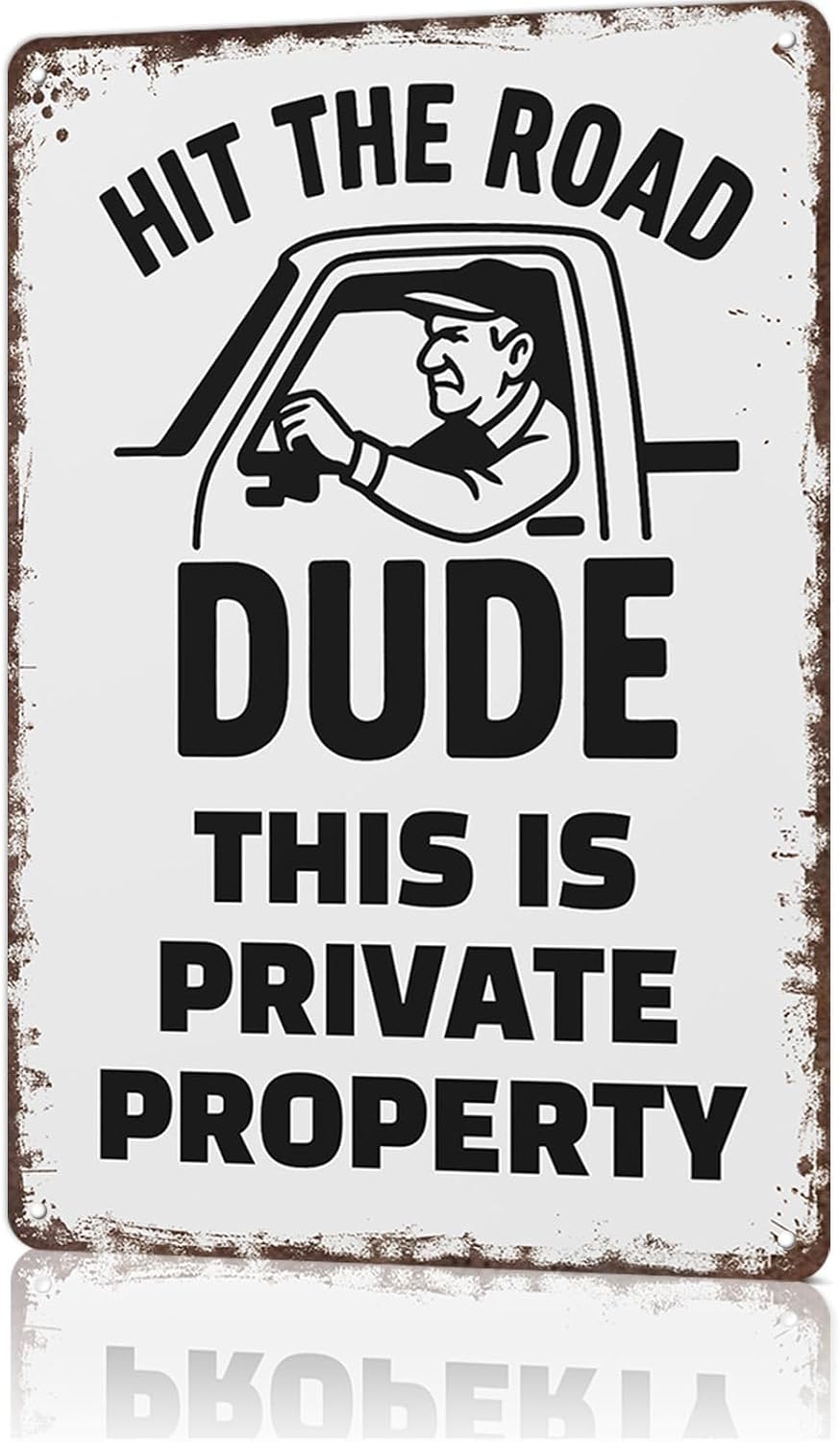 No Trespassing Signs Hit The R - Outdoor Furniture Metal recension och pris